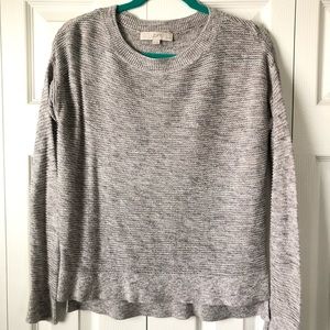 Loft grey lightweight knit sweater